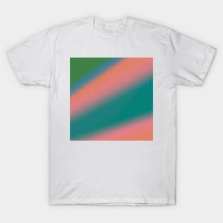 red blue green orange abstract texture T-Shirt